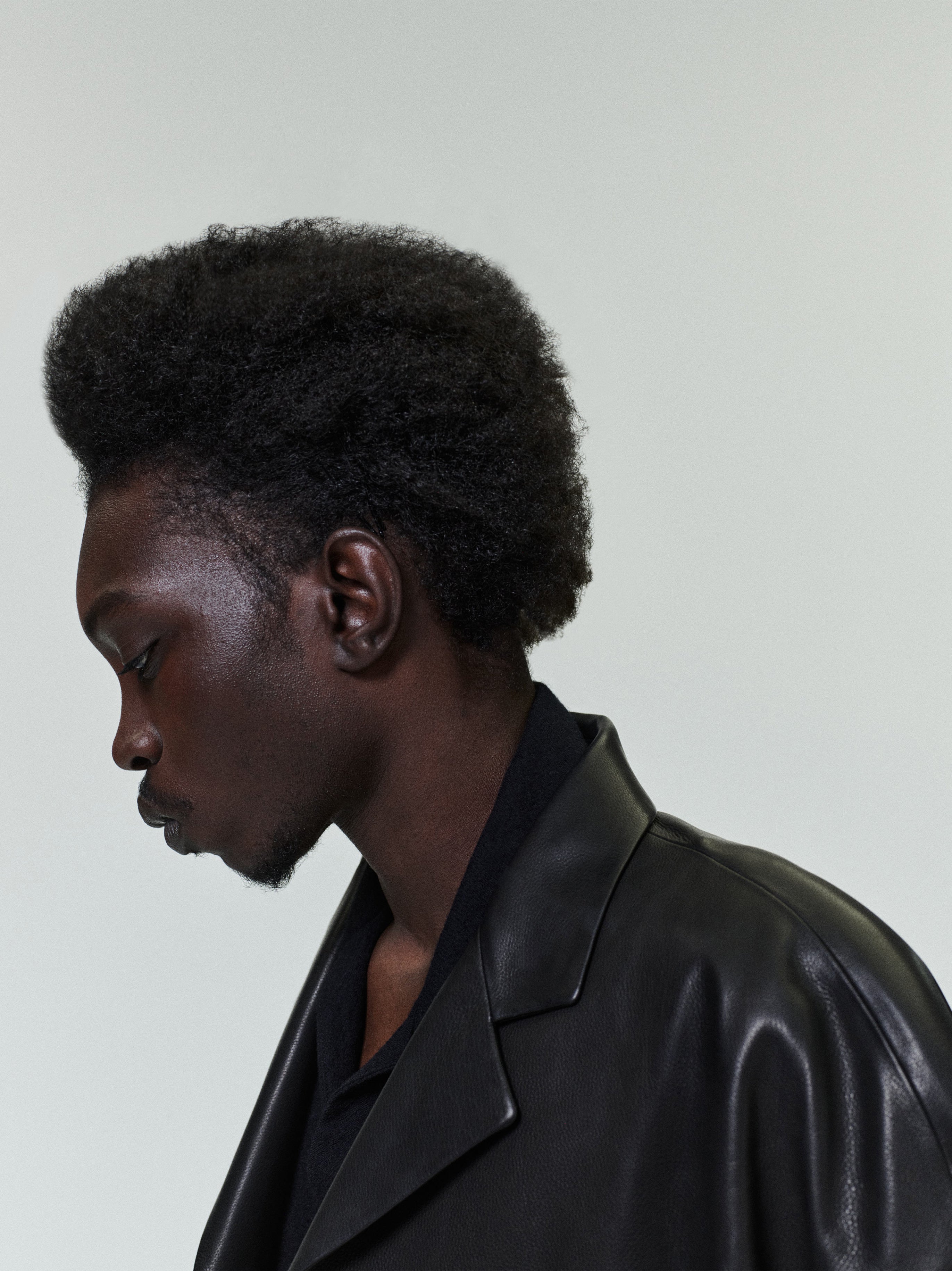 Leather Relaxed Blazer